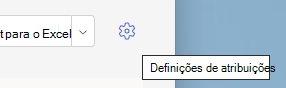 Definições de atribuição