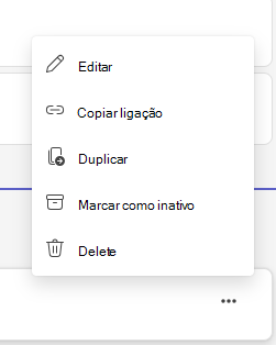Captura de ecrã que mostra a marcação de um detentor como inativo.
