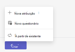 Novas tarefas