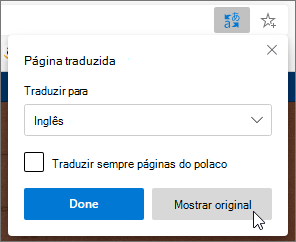 Clique em Mostrar original
