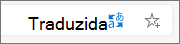 Estado traduzido na barra de pesquisa