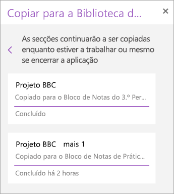 Ver secções distribuídas.