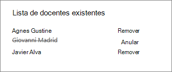 Remover Docente do Bloco de Notas de Docentes