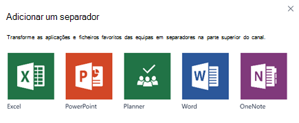 Adicionar separador