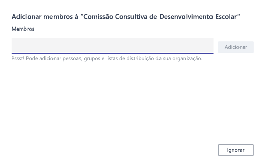 Adicionar membros