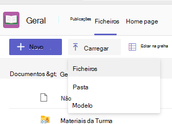 Captura de ecrã a mostrar o carregamento.