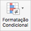 Botão Formatação Condicional