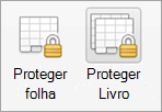 Botões de proteção por palavra-passe