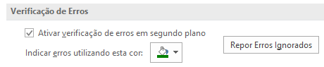 Verificação de Erros