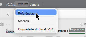 Captura de ecrã das preferências das ferramentas.