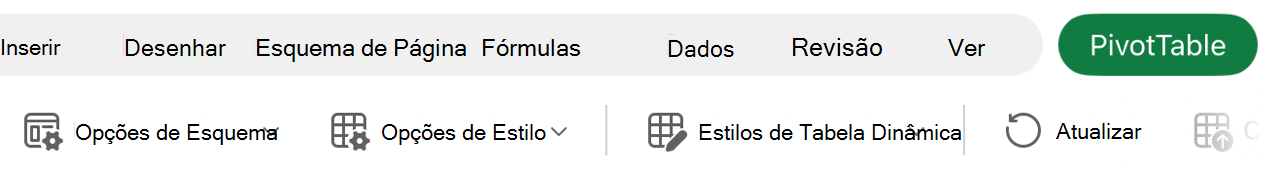 Botão Esquema no friso.