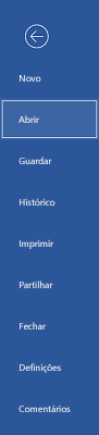 menu Ficheiro