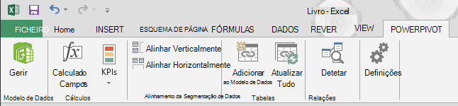 Separador PowerPivot no friso