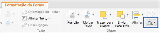 Botão Rodar no separador Formatar