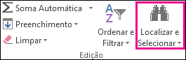 Localizar & Selecionar no grupo Edição no separador Base