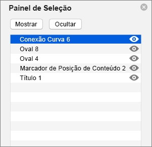 Mostra o Painel de Seleção no PowerPoint 2016 para Mac