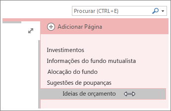 Tornar uma página numa subpágina ou promover uma subpágina a página.