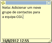 Escrever uma nota