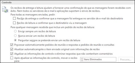 Adicione informações de controlo às suas mensagens.