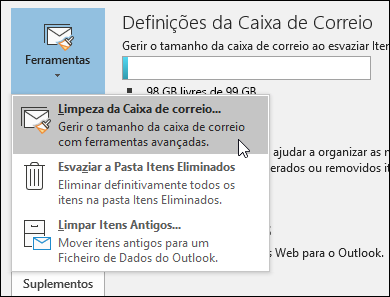 Limpeza da Caixa de Correio