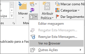 Selecione Ver no Browser.