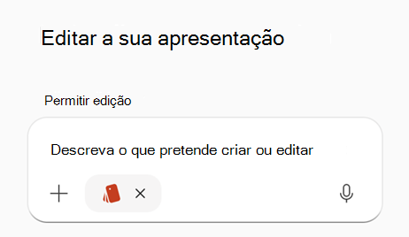 Captura de ecrã que mostra um aviso com brandkit selecionado no PPT.