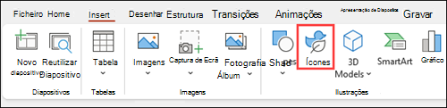 Inserir Ícones para o PowerPoint