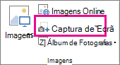 Botão Captura de Ecrã Pequena