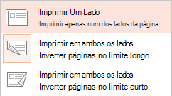 Algumas impressoras podem imprimir tanto num dos lados de uma folha de papel como em ambos os lados.