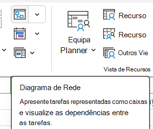 Imagem do botão Diagrama de Rede no separador Ver.