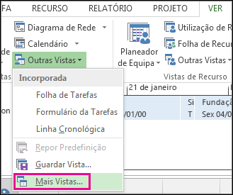 Mais Vistas no menu Outras Vistas