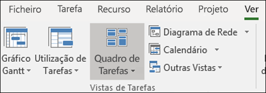 Quadro de tarefas no friso Ver
