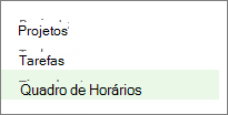 Folha de Horas na Iniciação Rápida