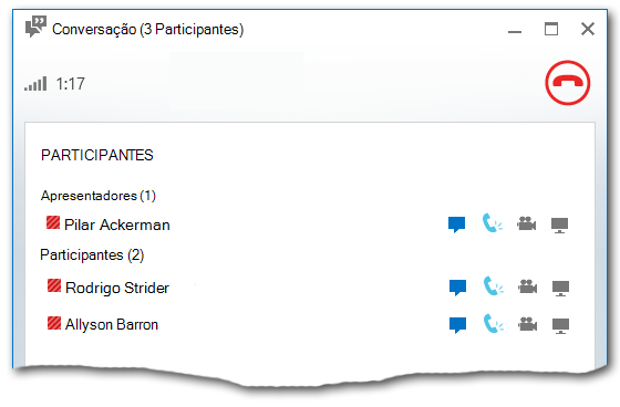 Lista de participantes