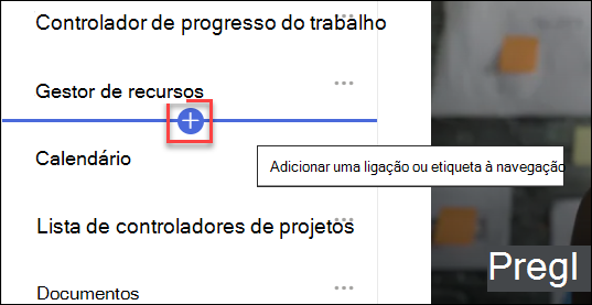 captura de ecrã de Adicionar uma nova ligação para a naviagation