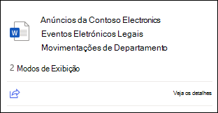 Cartão de ficheiro condensado