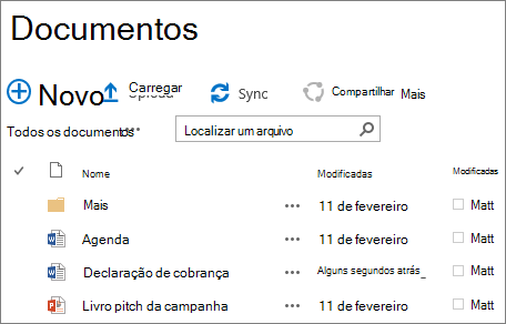 Biblioteca de sites do SharePoint