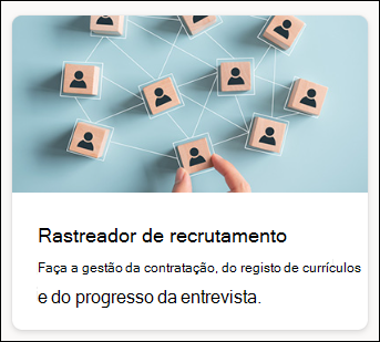 captura de ecrã do rastreador de recrutamento de modelos de lista