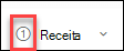 Captura de ecrã da coluna Número