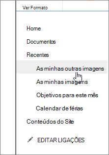 Itens criados recentemente