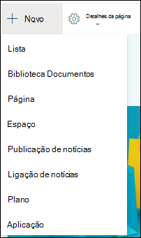 Adicionar um novo item a um site do SharePoint