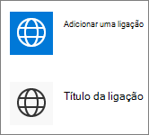 Vista compacta das Ligações Rápidas