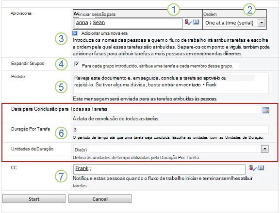 Formulário de iniciação