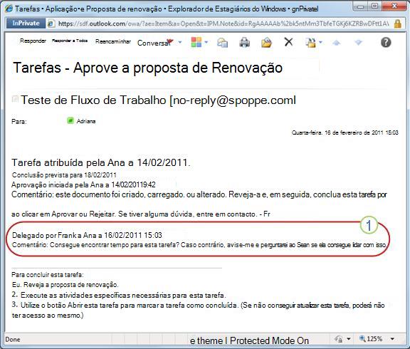 Notificação de tarefa reatribuída