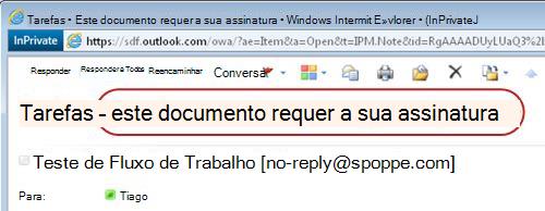 Identificar texto na notificação de tarefa