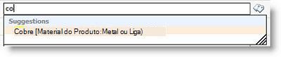 Quando começa a escrever, os termos são-lhe sugeridos.