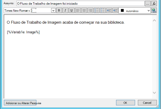 Workflow Email Mesage body with Image