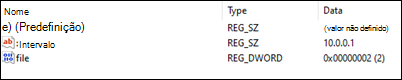Exemplo de bloqueios do Outlook ao abrir o endereço IP