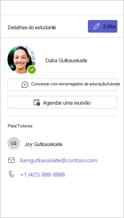 one.pngde captura de ecrã dos encarregados de educação do contacto 
