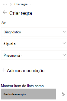 Exemplo de regra